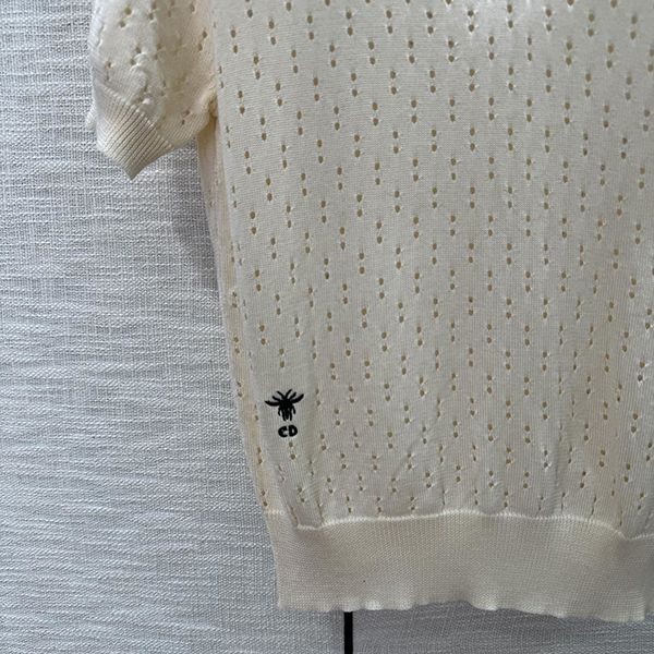 ギフトに最適 ディオール ニット Tシャツ 偽物 ハニー刺繍 def86269